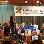 ... großer Auftritt der Jugendkapelle Steinach-Schmirn im Gemeindesaal Pfons ...